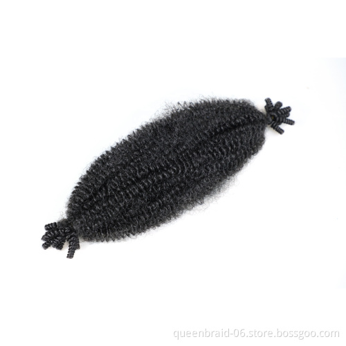 Pre-Separated Springy Afro Twist Hair Pre-fluffed Natural Kinky Twist For Protective Styling Marley Crochet Braiding Hair